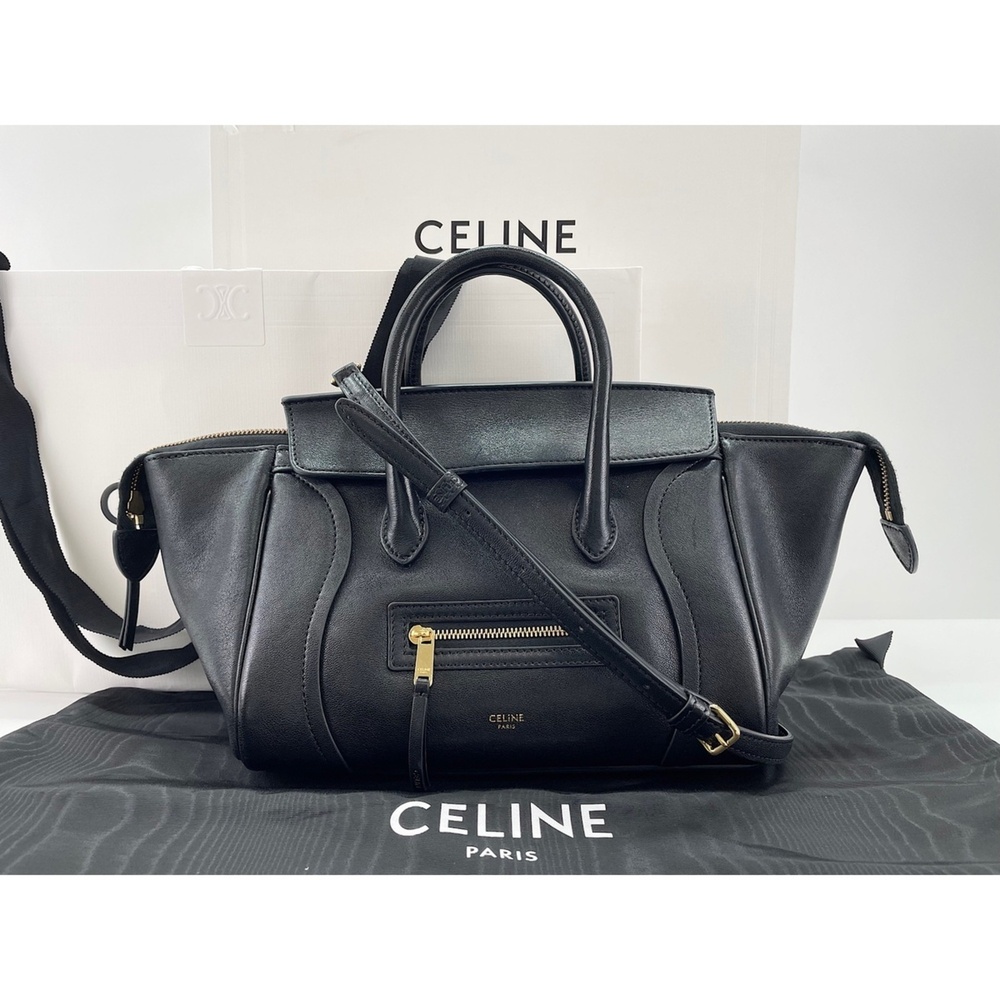 Celine Little Luggage Shoulder Bag, Black - Picture 14 of 14